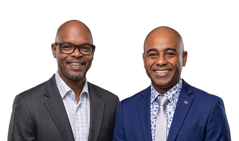 Franz DeFreitas and Alan Weston, signatories to the St. Paul's Accountability Pact